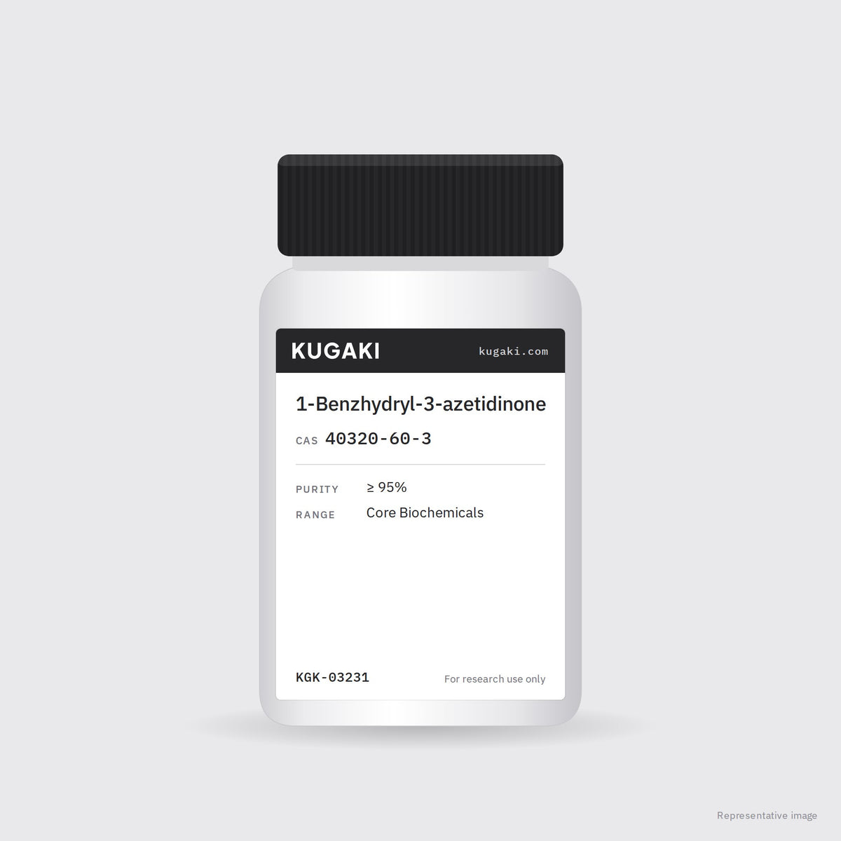 1-Benzhydryl-3-azetidinone (CAS 40320-60-3) – KUGAKI representative pack image