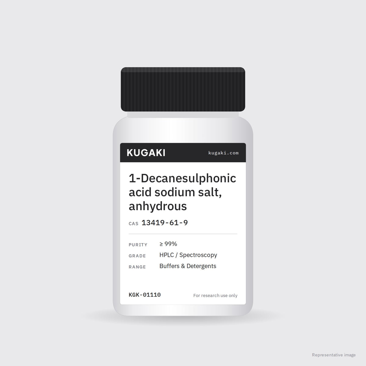 1-Decanesulphonic acid sodium salt, anhydrous (CAS 13419-61-9) – KUGAKI representative pack image