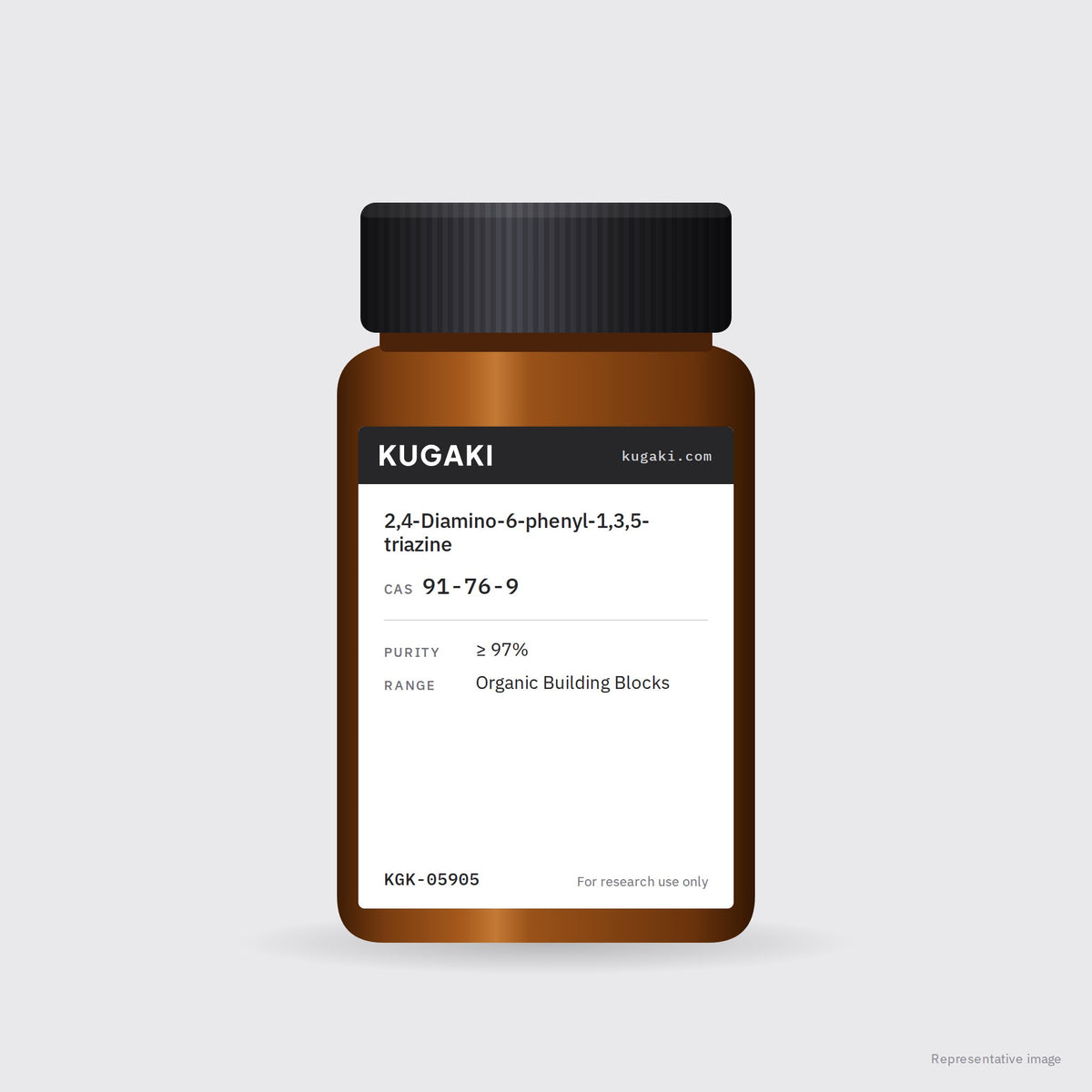 2,4-Diamino-6-phenyl-1,3,5-triazine (CAS 91-76-9) – KUGAKI representative pack image