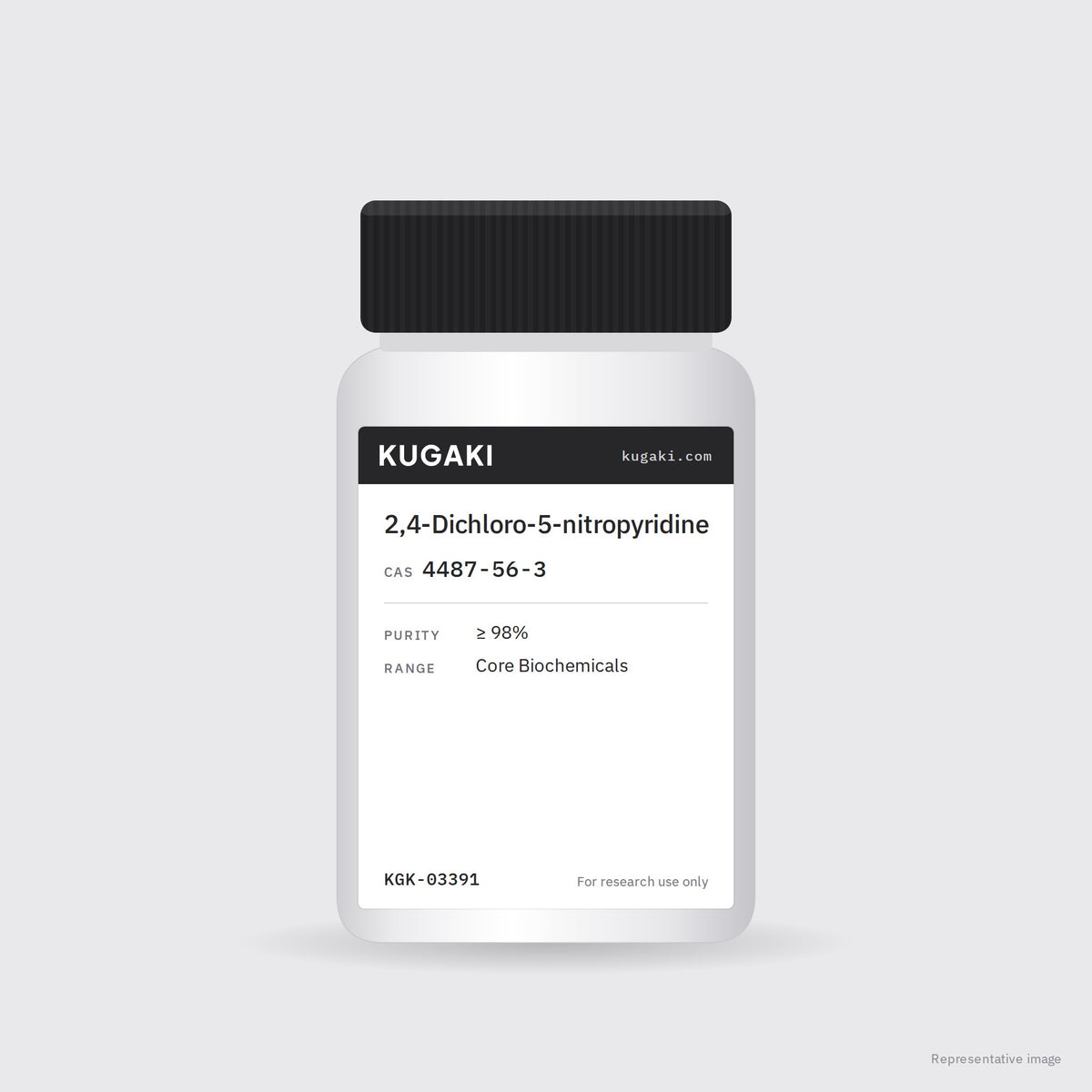 2,4-Dichloro-5-nitropyridine (CAS 4487-56-3) – KUGAKI representative pack image