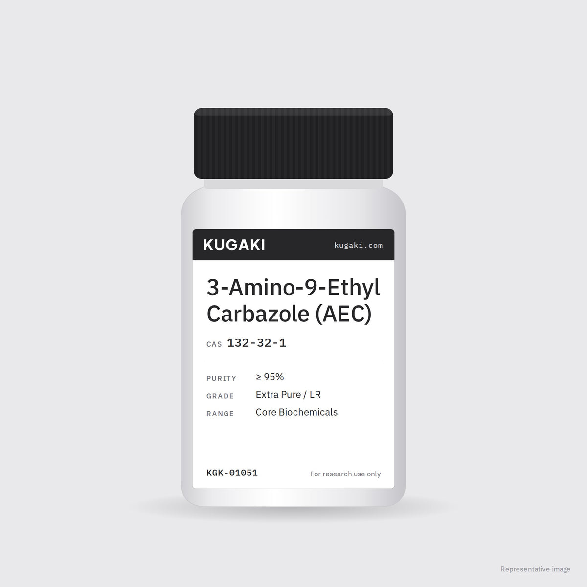 3-Amino-9-Ethyl Carbazole (AEC) (CAS 132-32-1) – KUGAKI representative pack image