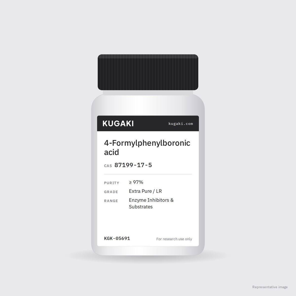 4-Formylphenylboronic acid (CAS 87199-17-5) – KUGAKI representative pack image