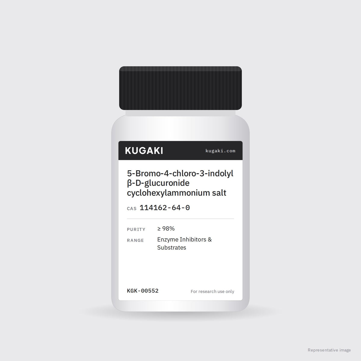 5-Bromo-4-chloro-3-indolyl β-D-glucuronide cyclohexylammonium salt (CAS 114162-64-0) – KUGAKI representative pack image