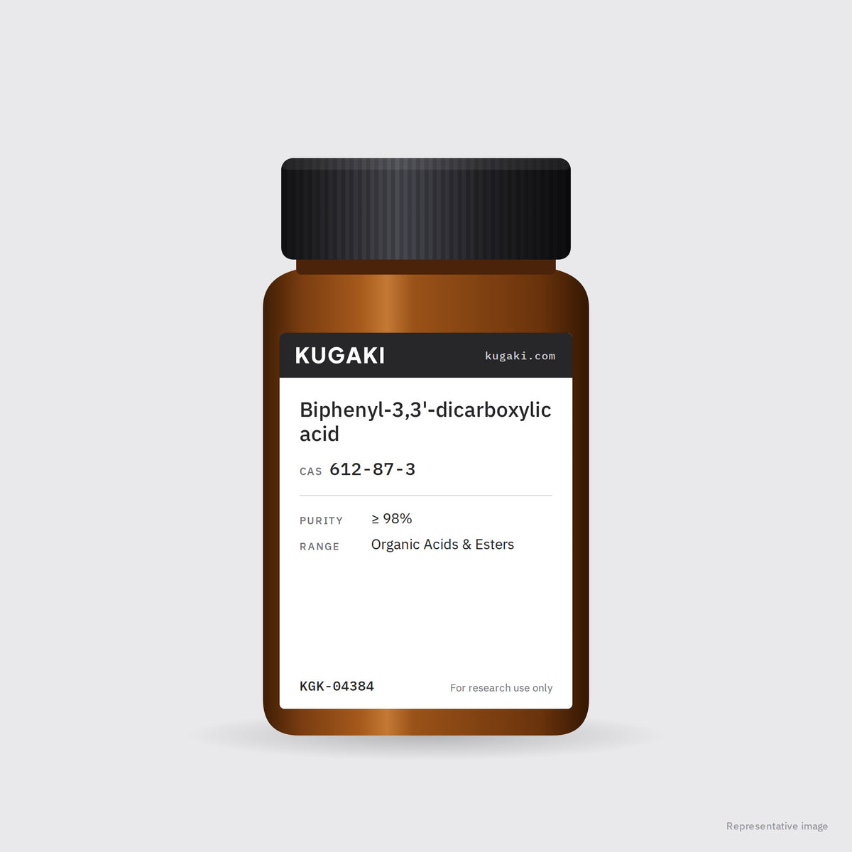 Biphenyl-3,3'-dicarboxylic acid (CAS 612-87-3) – KUGAKI representative pack image