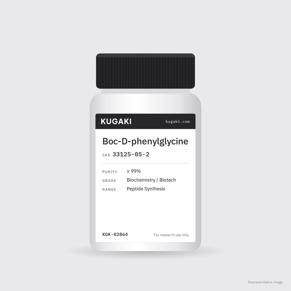 Boc-D-phenylglycine (CAS 33125-05-2) – KUGAKI representative pack image