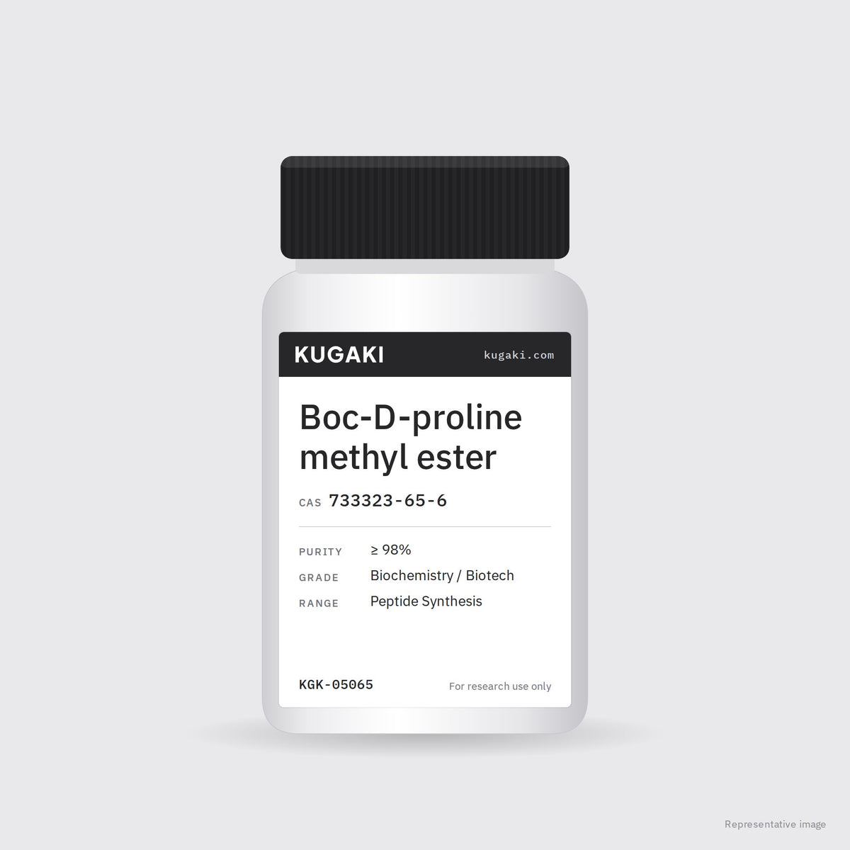 Boc-D-proline methyl ester (CAS 733323-65-6) – KUGAKI representative pack image