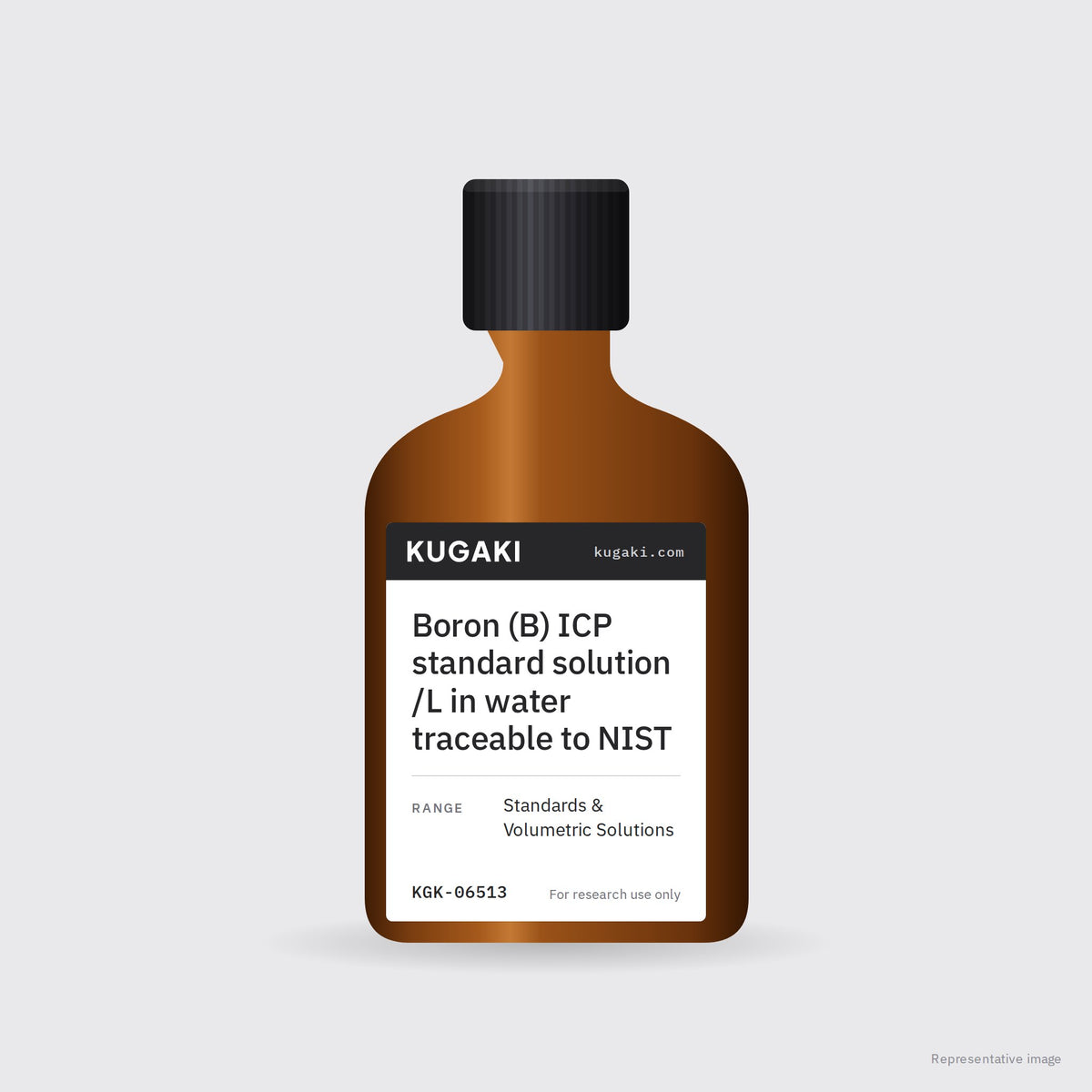 Boron (B) ICP standard solution /L in water traceable to NIST – KUGAKI representative pack image