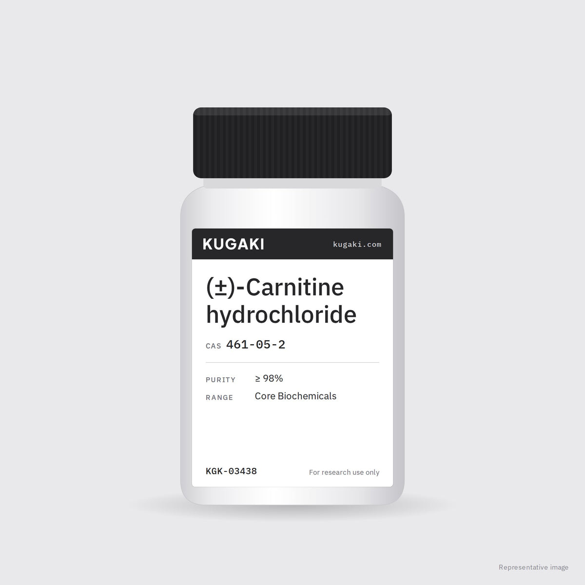 (±)-Carnitine hydrochloride (CAS 461-05-2) – KUGAKI representative pack image