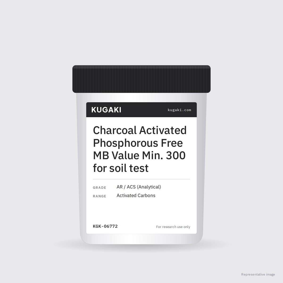 Charcoal Activated Phosphorous Free MB Value Min. 300 for soil test – KUGAKI representative pack image