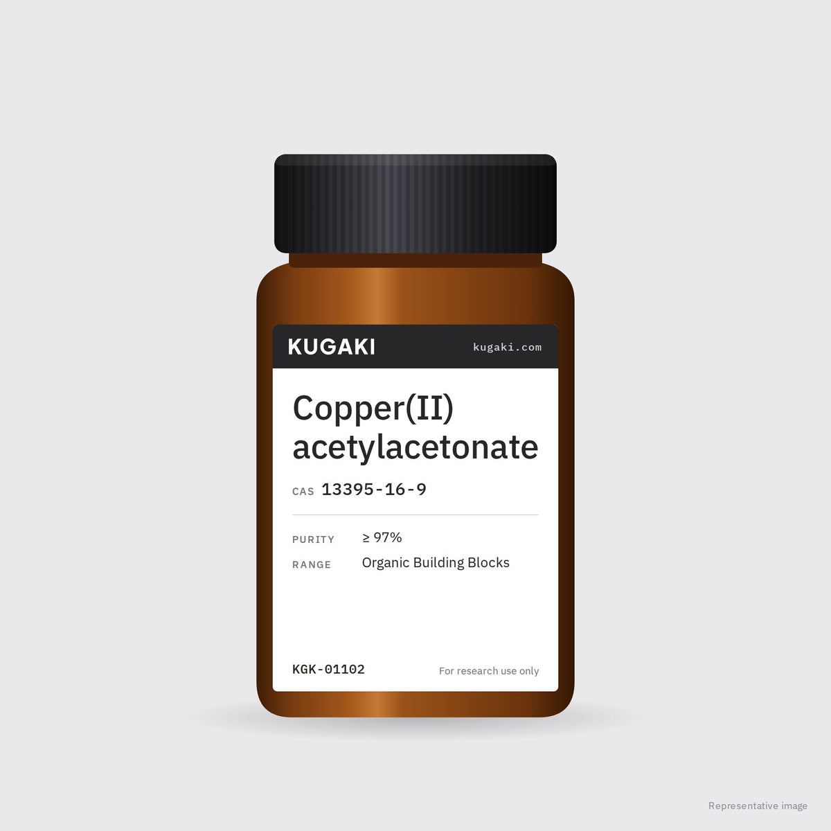 Copper(II) acetylacetonate (CAS 13395-16-9) – KUGAKI representative pack image