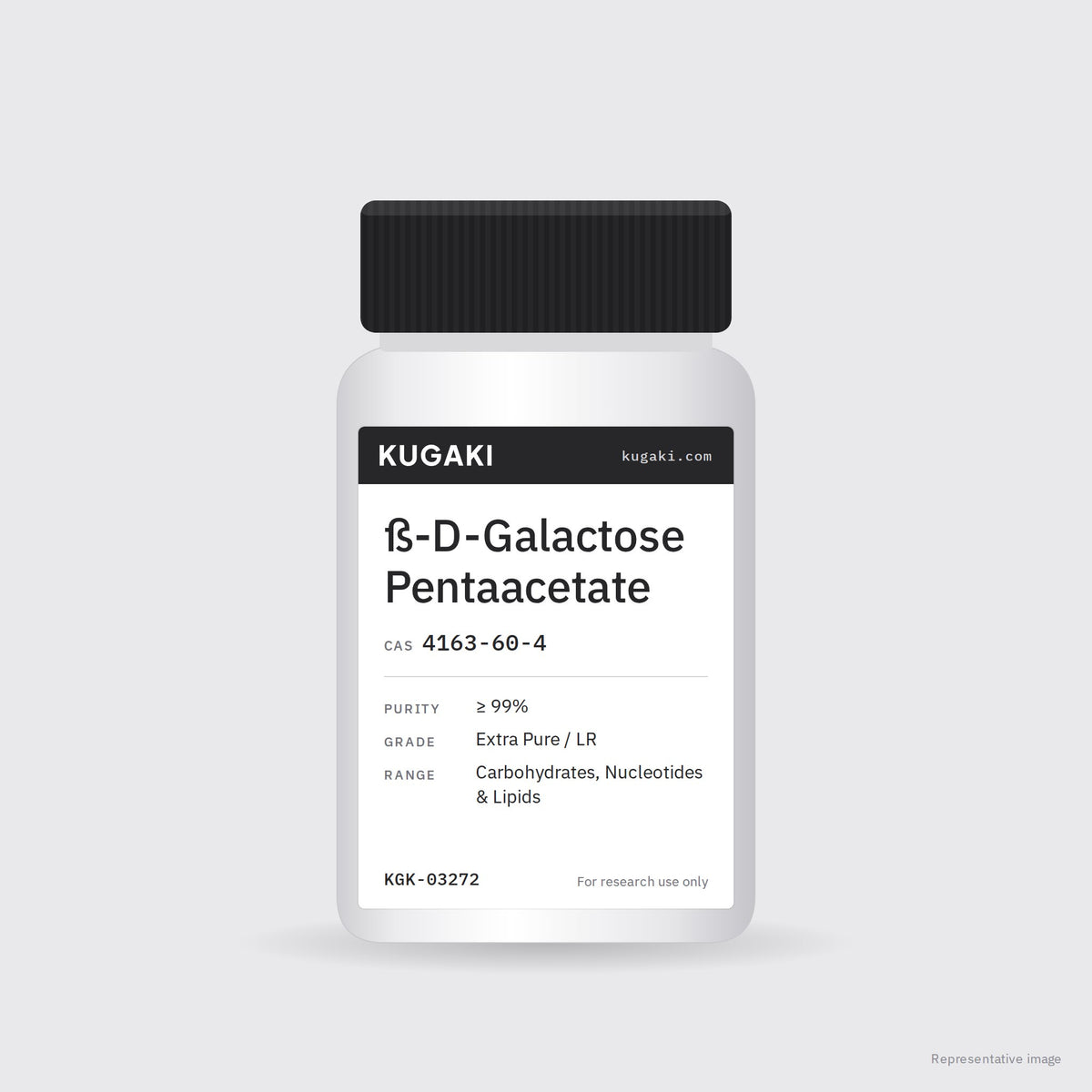 ß-D-Galactose Pentaacetate (CAS 4163-60-4) – KUGAKI representative pack image