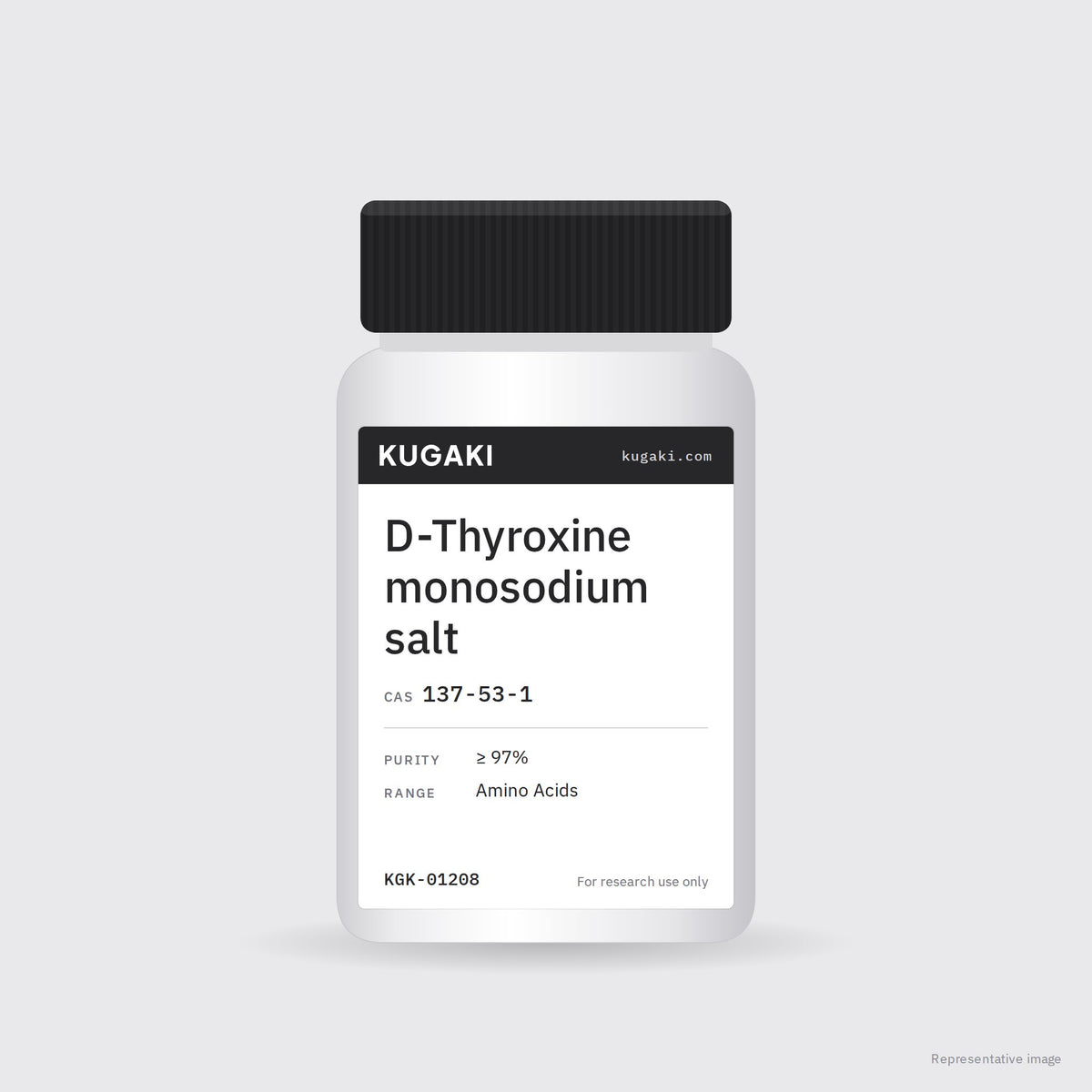 D-Thyroxine monosodium salt (CAS 137-53-1) – KUGAKI representative pack image