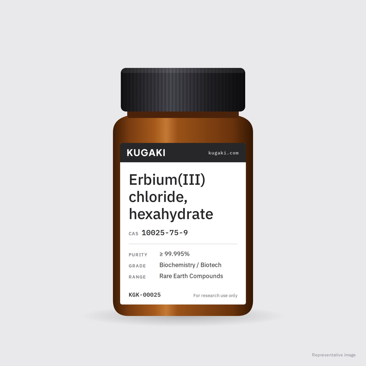 Erbium(III) chloride, hexahydrate (CAS 10025-75-9) – KUGAKI representative pack image