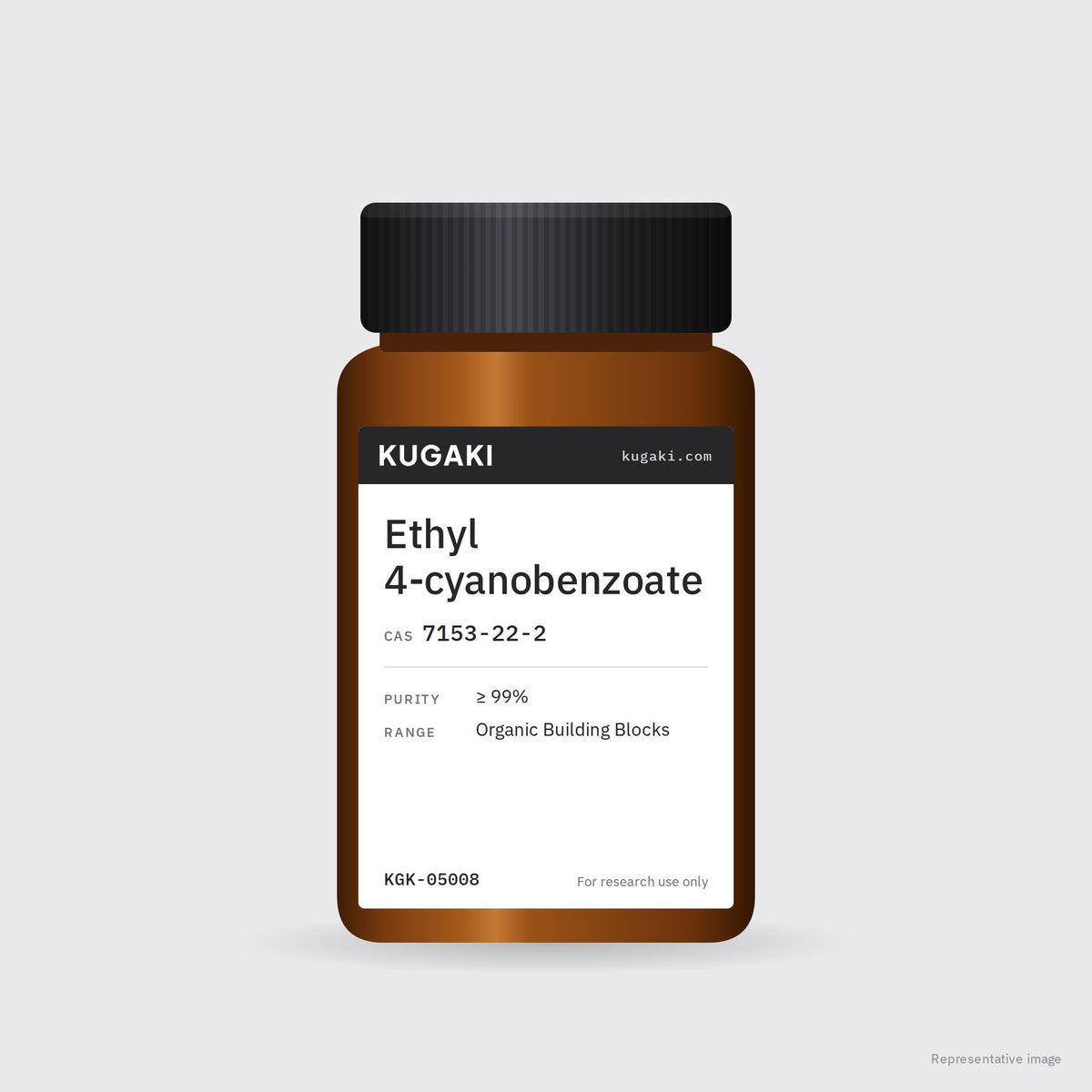 Ethyl 4-cyanobenzoate (CAS 7153-22-2) – KUGAKI representative pack image