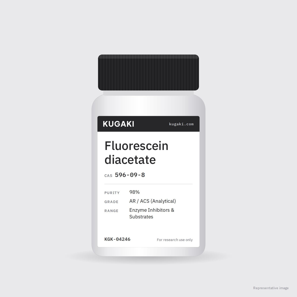 Fluorescein diacetate (CAS 596-09-8) – KUGAKI representative pack image