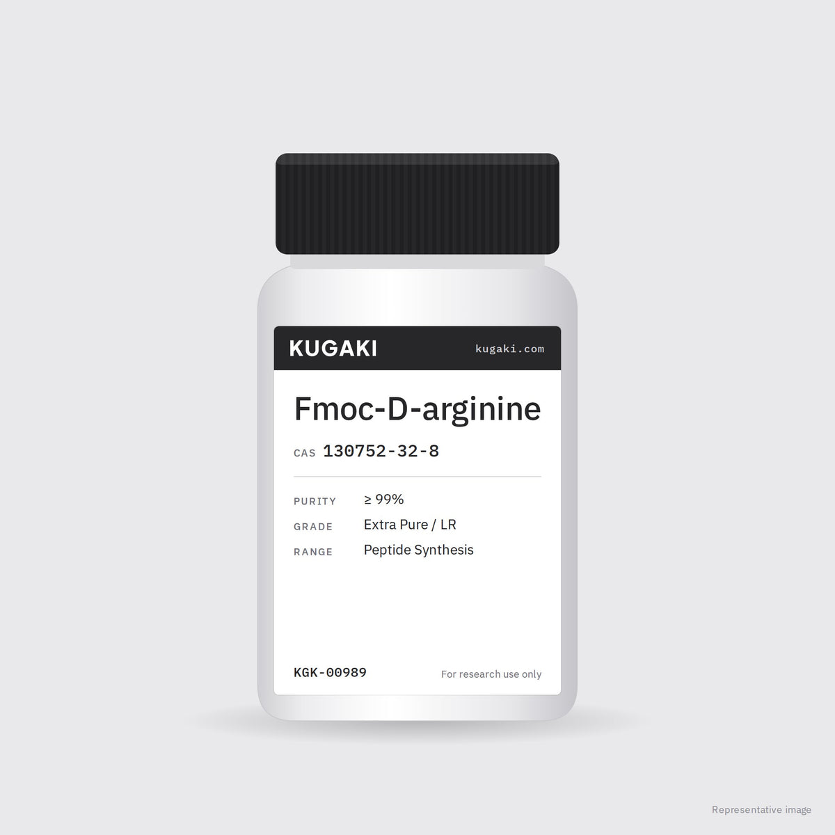 Fmoc-D-arginine (CAS 130752-32-8) – KUGAKI representative pack image