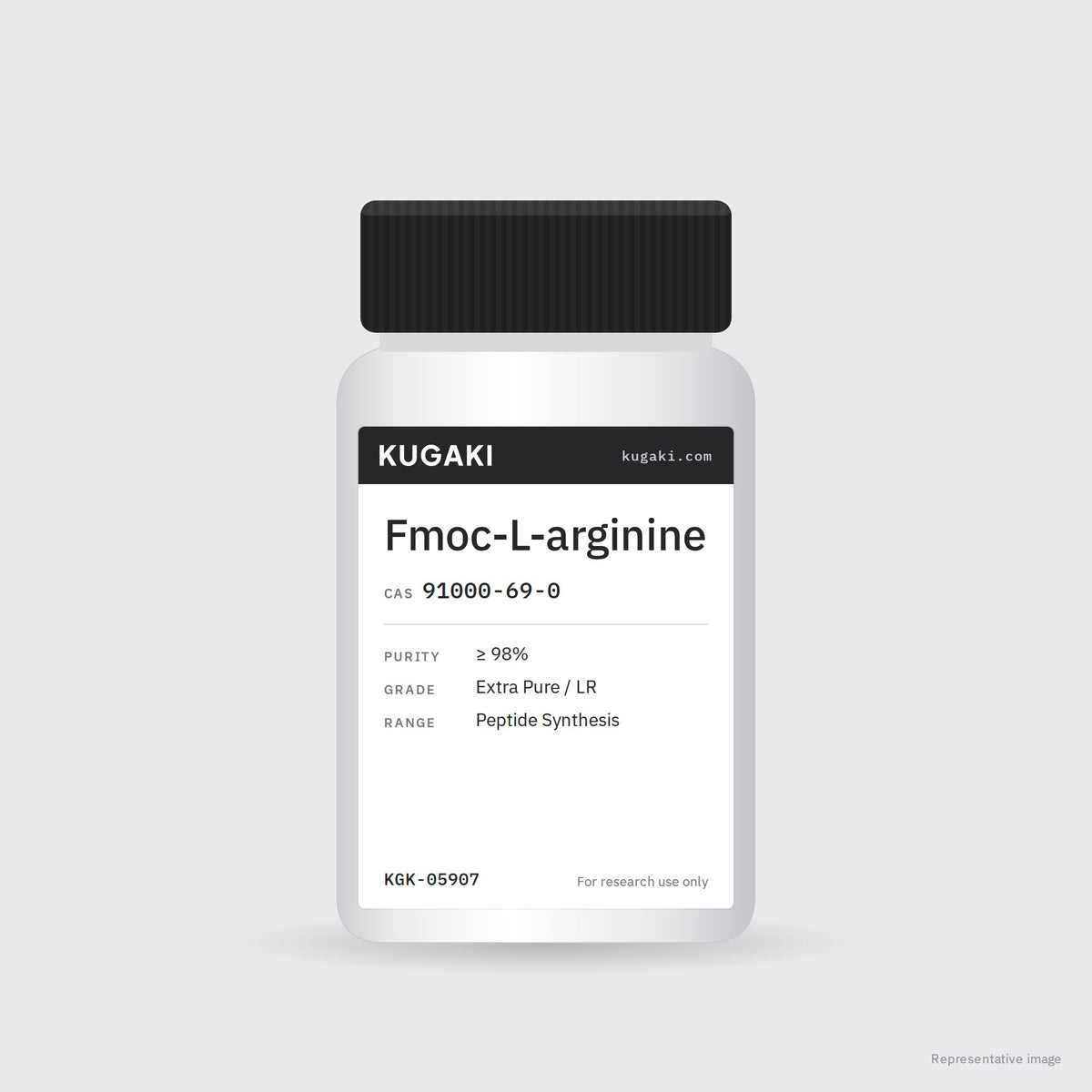Fmoc-L-arginine (CAS 91000-69-0) – KUGAKI representative pack image