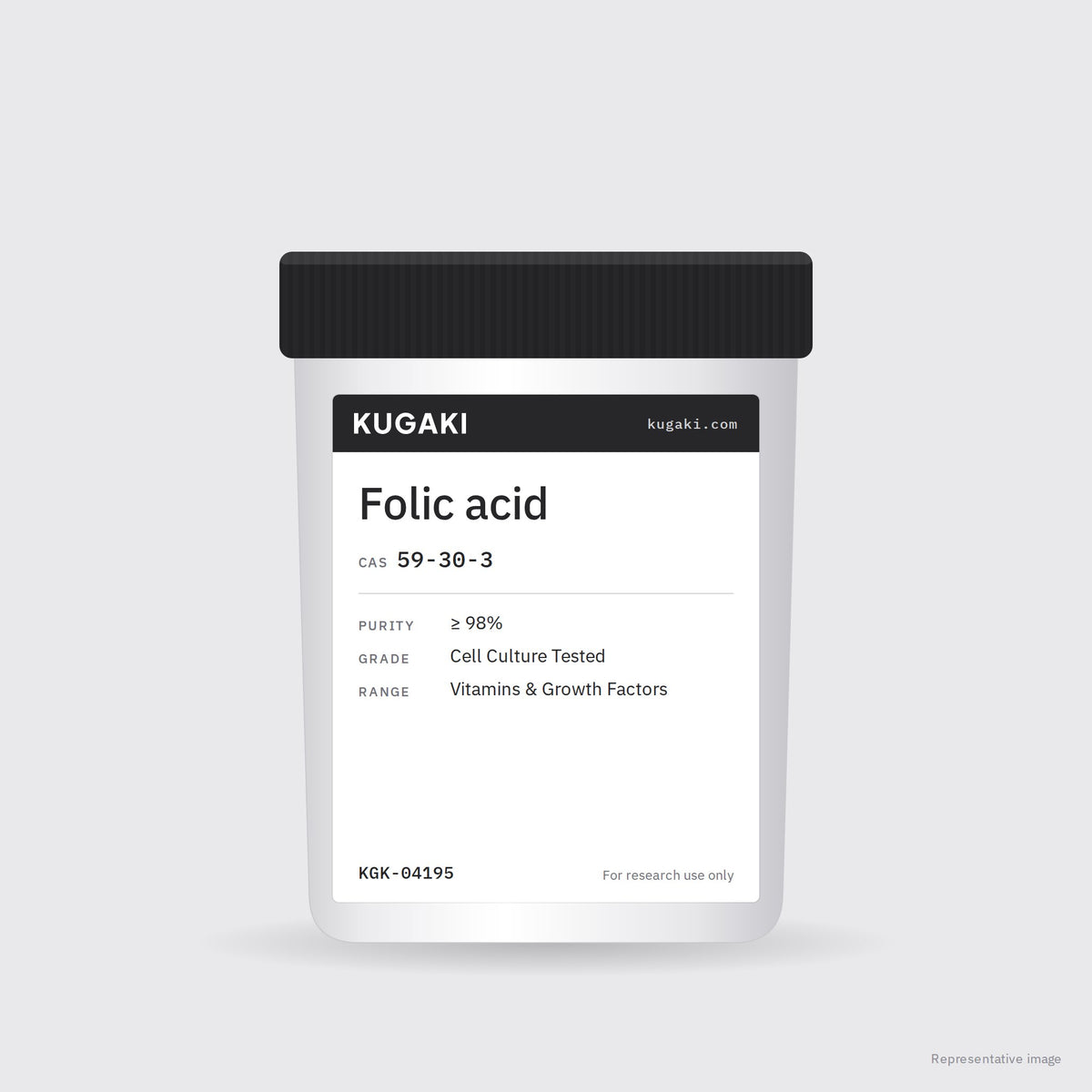 Folic acid (CAS 59-30-3) – KUGAKI representative pack image