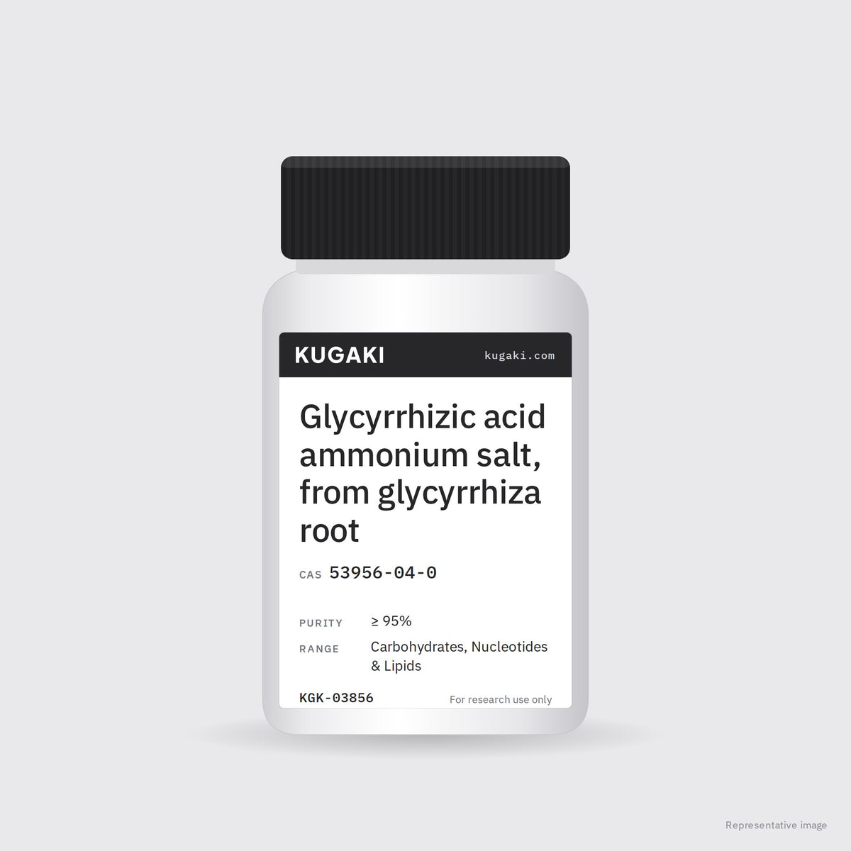 Glycyrrhizic acid ammonium salt, from glycyrrhiza root (CAS 53956-04-0) – KUGAKI representative pack image