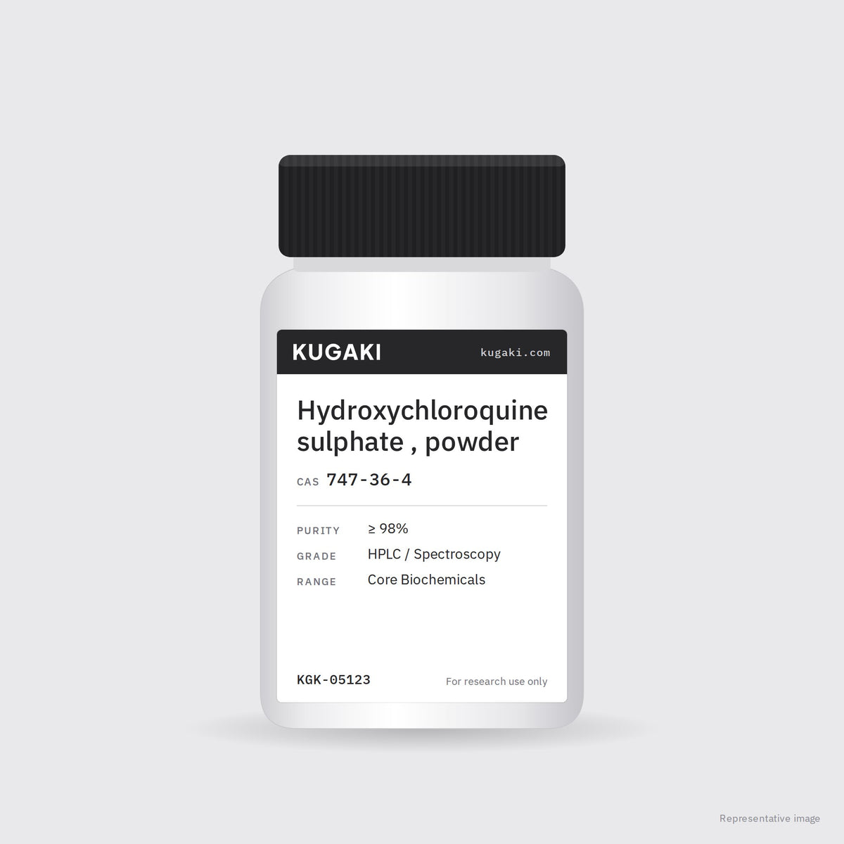 Hydroxychloroquine sulphate , powder (CAS 747-36-4) – KUGAKI representative pack image