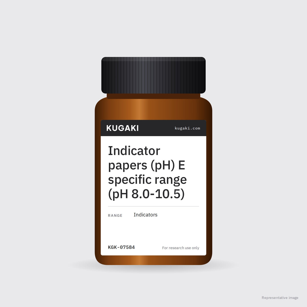 Indicator papers (pH) E specific range (pH 8.0-10.5) – KUGAKI representative pack image