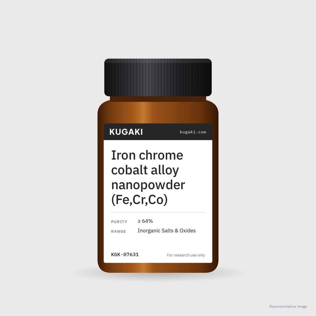 Iron chrome cobalt alloy nanopowder (Fe,Cr,Co) – KUGAKI representative pack image