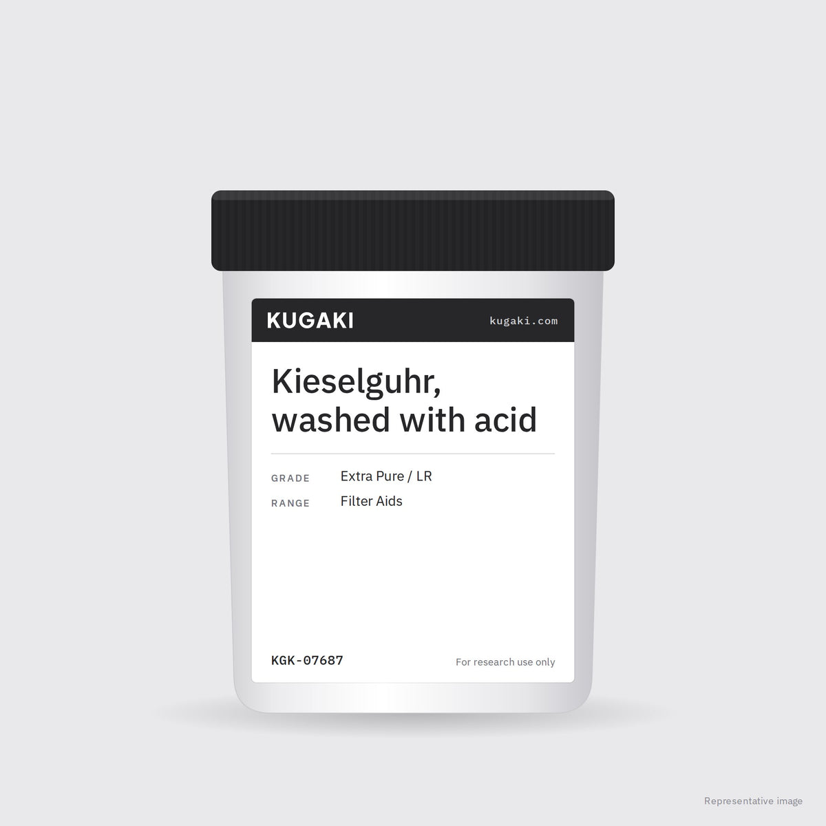 Kieselguhr, washed with acid – KUGAKI representative pack image