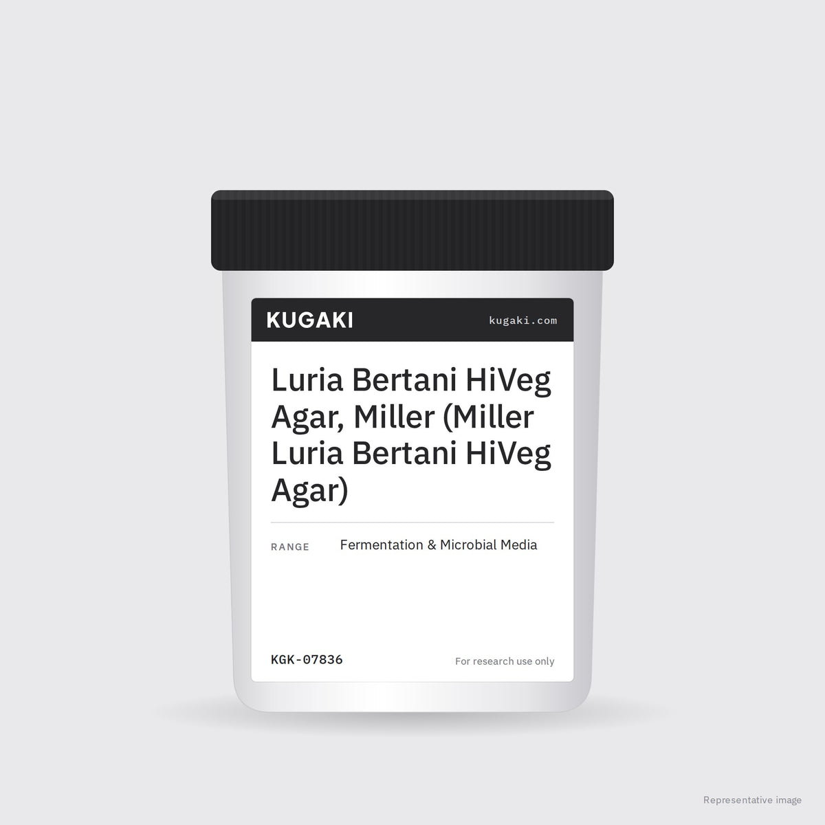 Luria Bertani HiVeg Agar, Miller (Miller Luria Bertani HiVeg Agar) – KUGAKI representative pack image