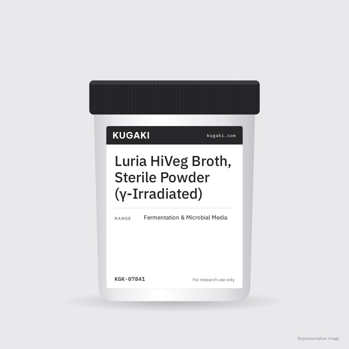 Luria HiVeg Broth, Sterile Powder (γ-Irradiated) – KUGAKI representative pack image