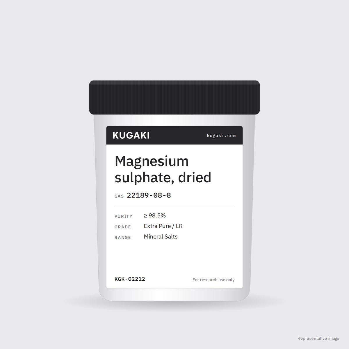 Magnesium sulphate, dried (CAS 22189-08-8) – KUGAKI representative pack image