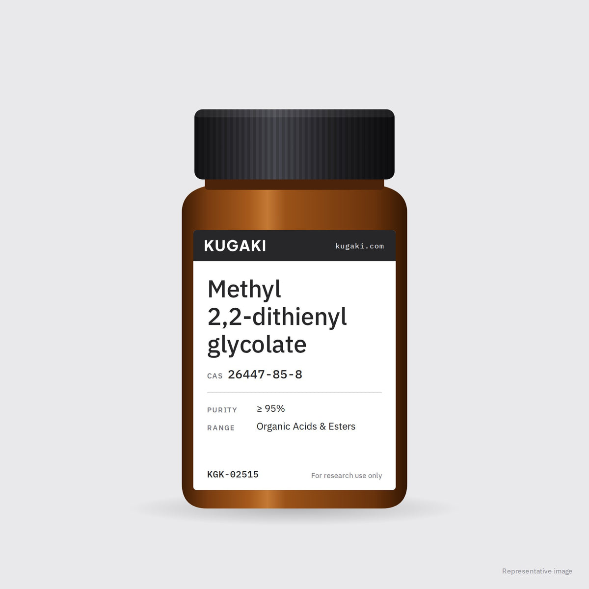 Methyl 2,2-dithienyl glycolate (CAS 26447-85-8) – KUGAKI representative pack image