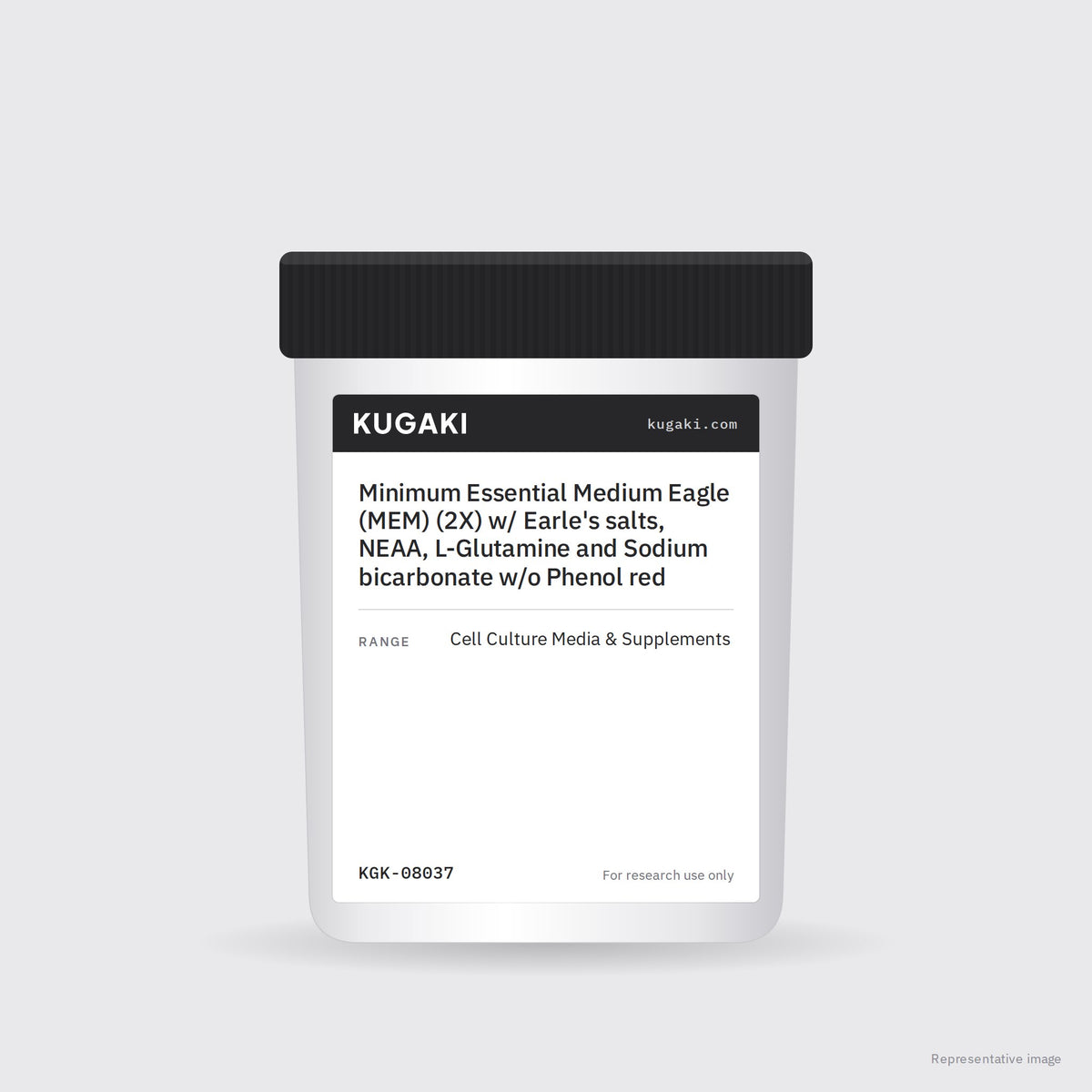 Minimum Essential Medium Eagle (MEM) (2X) w/ Earle's salts, NEAA, L-Glutamine and Sodium bicarbonate w/o Phenol red – KUGAKI representative pack image