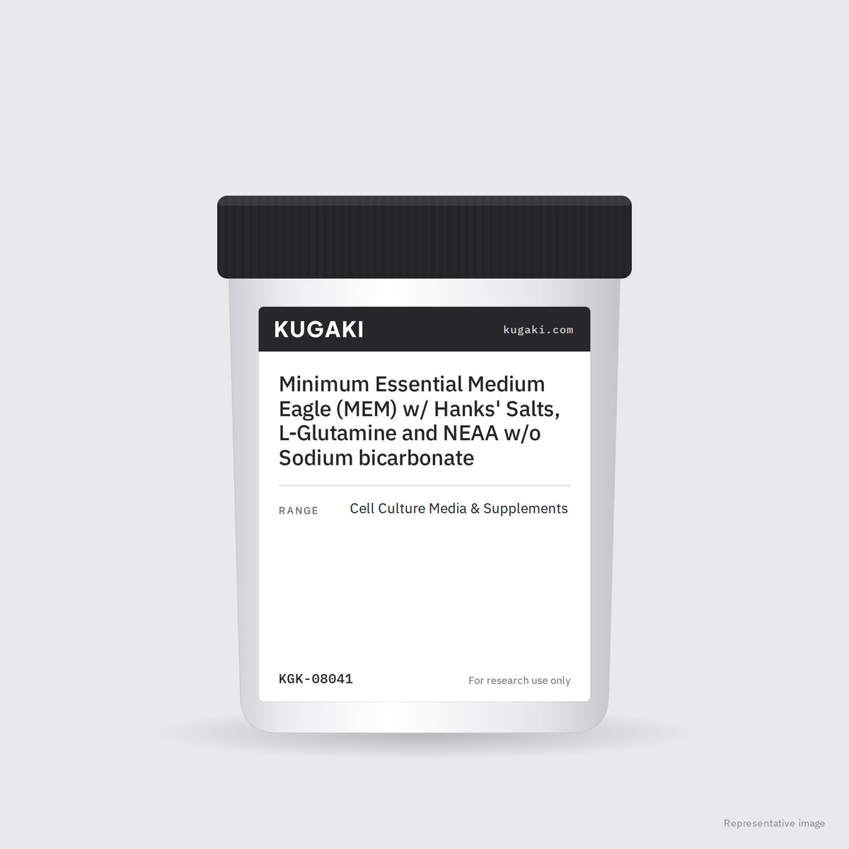 Minimum Essential Medium Eagle (MEM) w/ Hanks' Salts, L-Glutamine and NEAA w/o Sodium bicarbonate – KUGAKI representative pack image