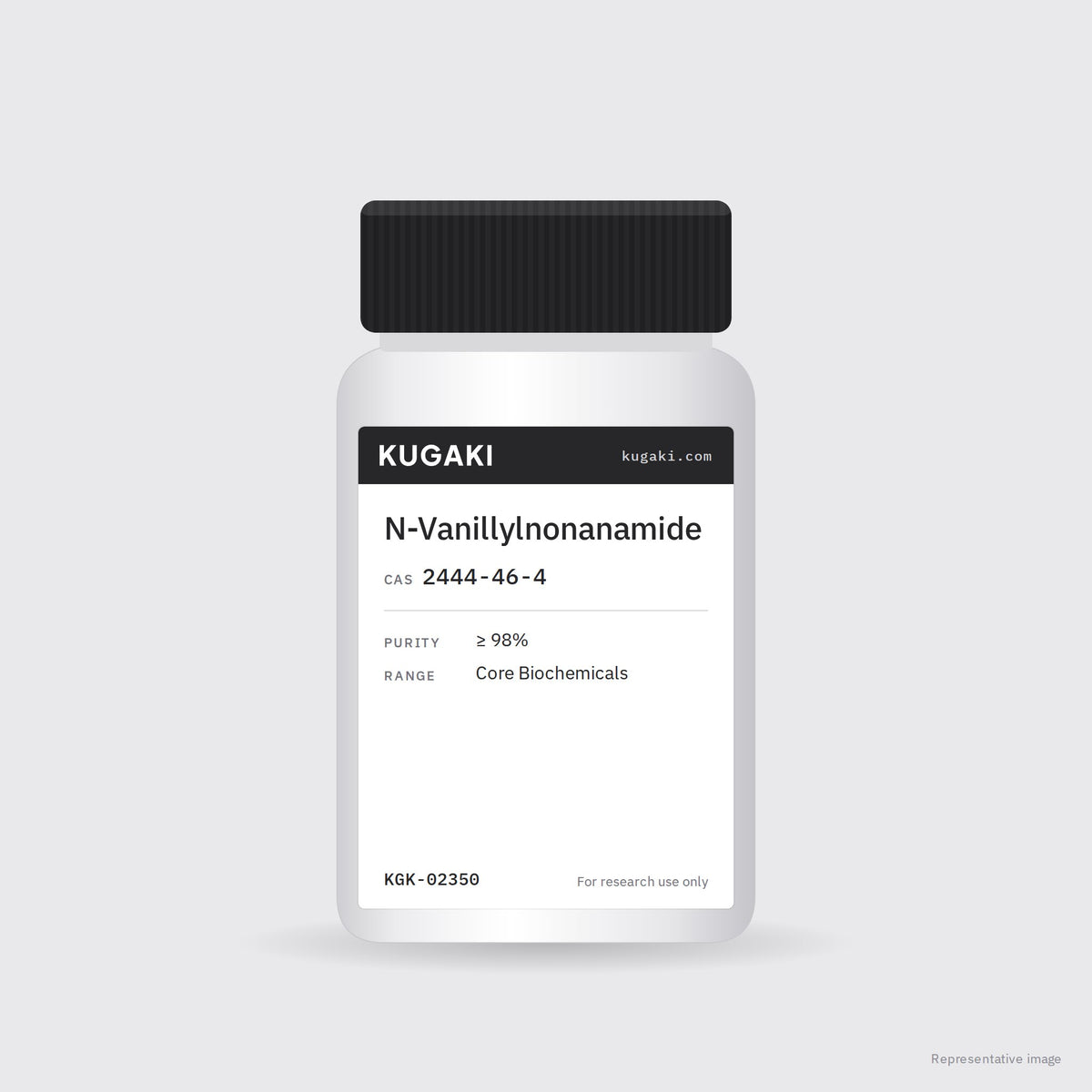 N-Vanillylnonanamide (CAS 2444-46-4) – KUGAKI representative pack image