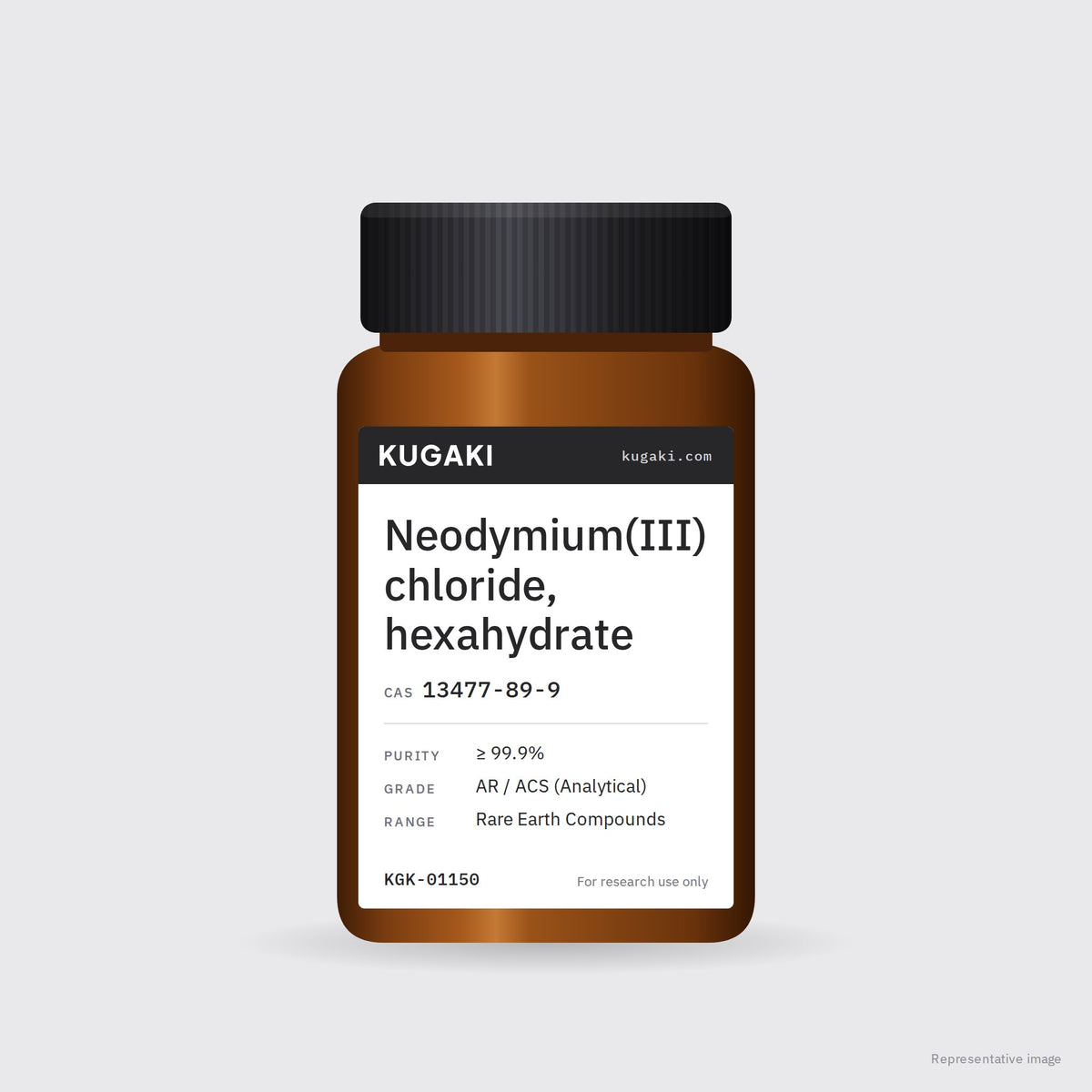 Neodymium(III) chloride, hexahydrate (CAS 13477-89-9) – KUGAKI representative pack image