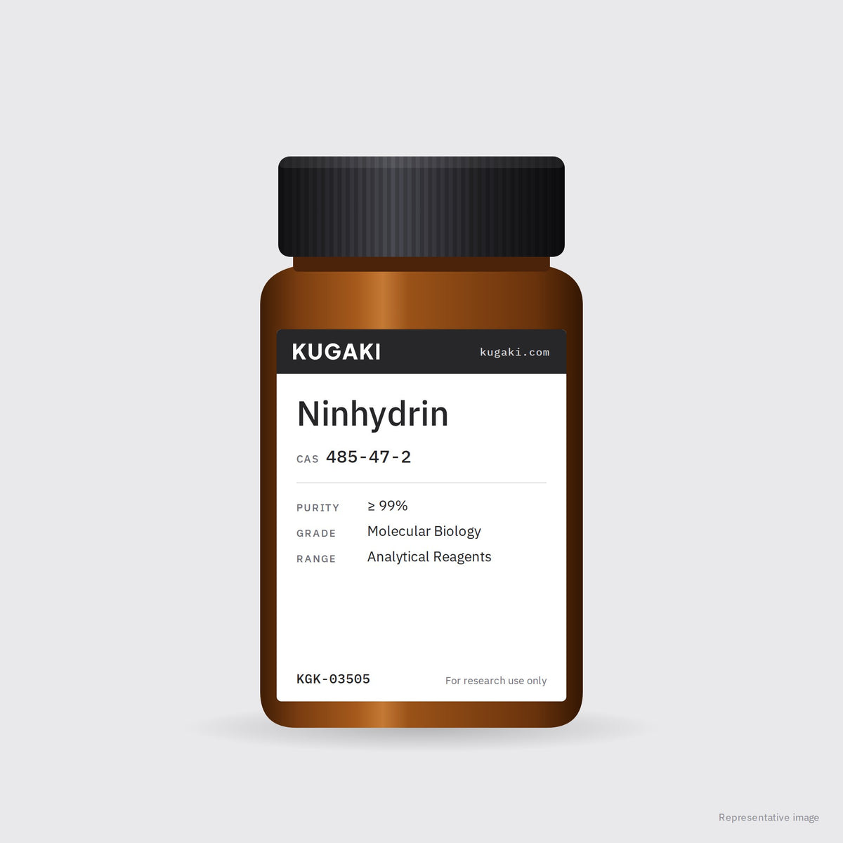 Ninhydrin (CAS 485-47-2) – KUGAKI representative pack image