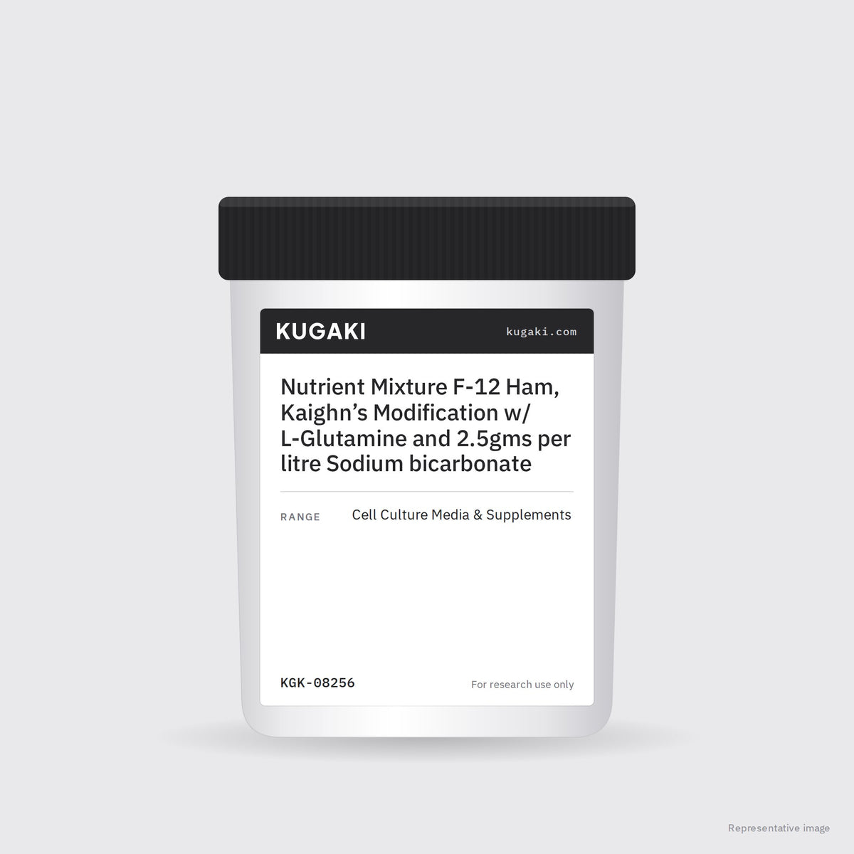 Nutrient Mixture F-12 Ham, Kaighn’s Modification w/ L-Glutamine and 2.5gms per litre Sodium bicarbonate – KUGAKI representative pack image