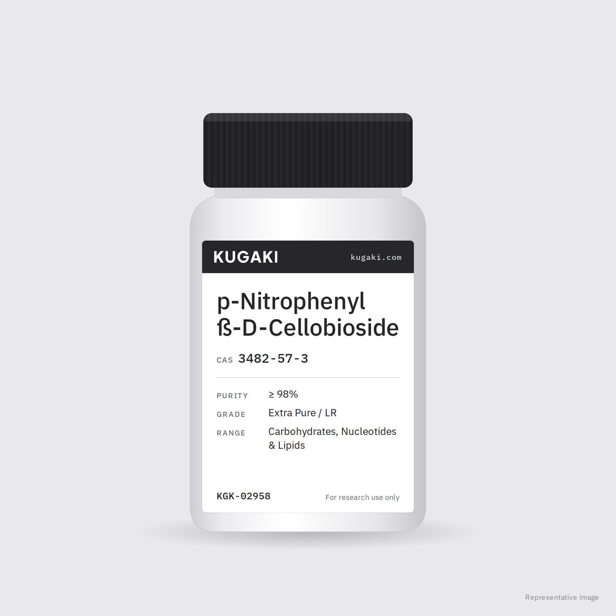p-Nitrophenyl ß-D-Cellobioside (CAS 3482-57-3) – KUGAKI representative pack image