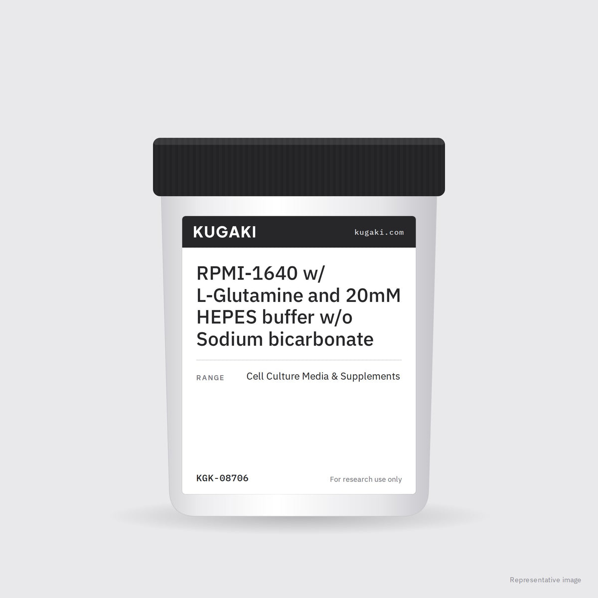 RPMI-1640 w/ L-Glutamine and 20mM HEPES buffer w/o Sodium bicarbonate – KUGAKI representative pack image