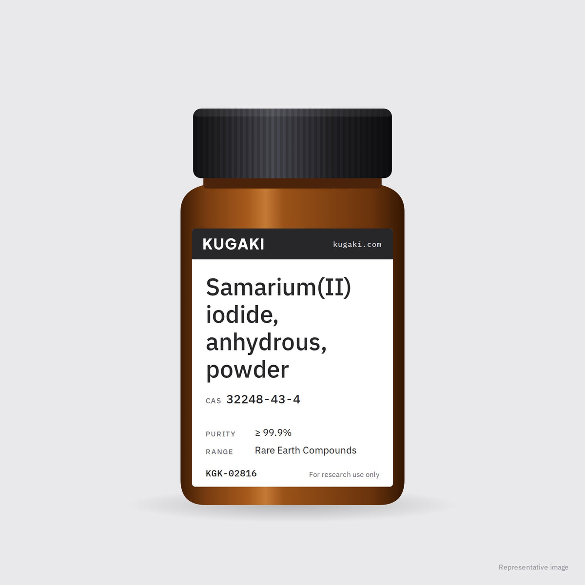 Samarium(II) iodide, anhydrous, powder (CAS 32248-43-4) – KUGAKI representative pack image