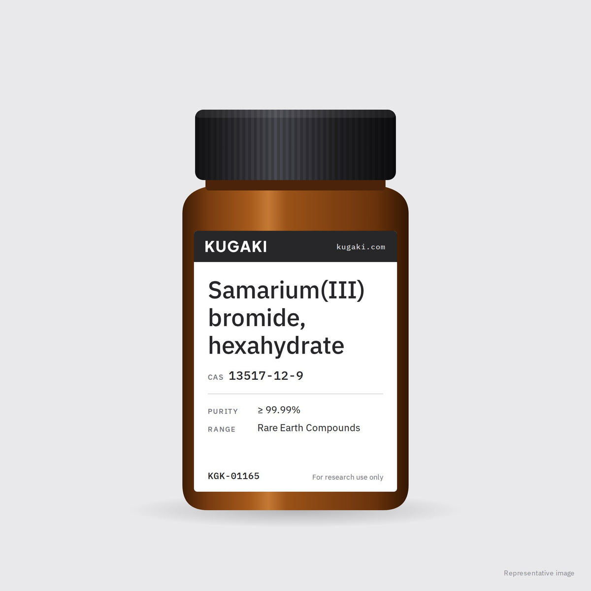 Samarium(III) bromide, hexahydrate (CAS 13517-12-9) – KUGAKI representative pack image