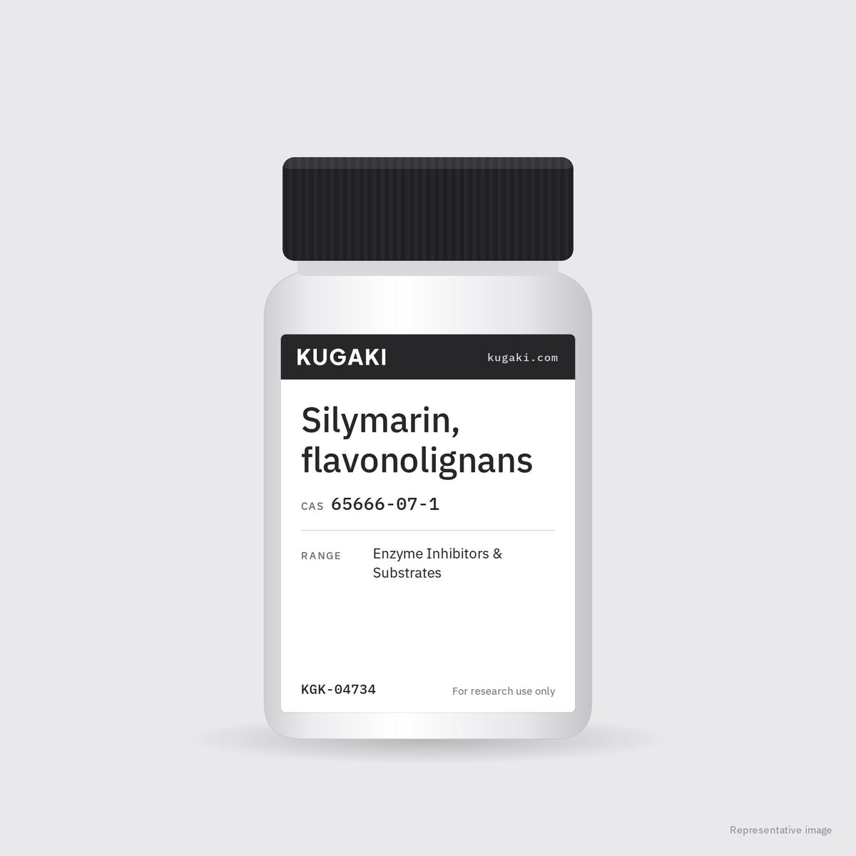 Silymarin, flavonolignans (CAS 65666-07-1) – KUGAKI representative pack image