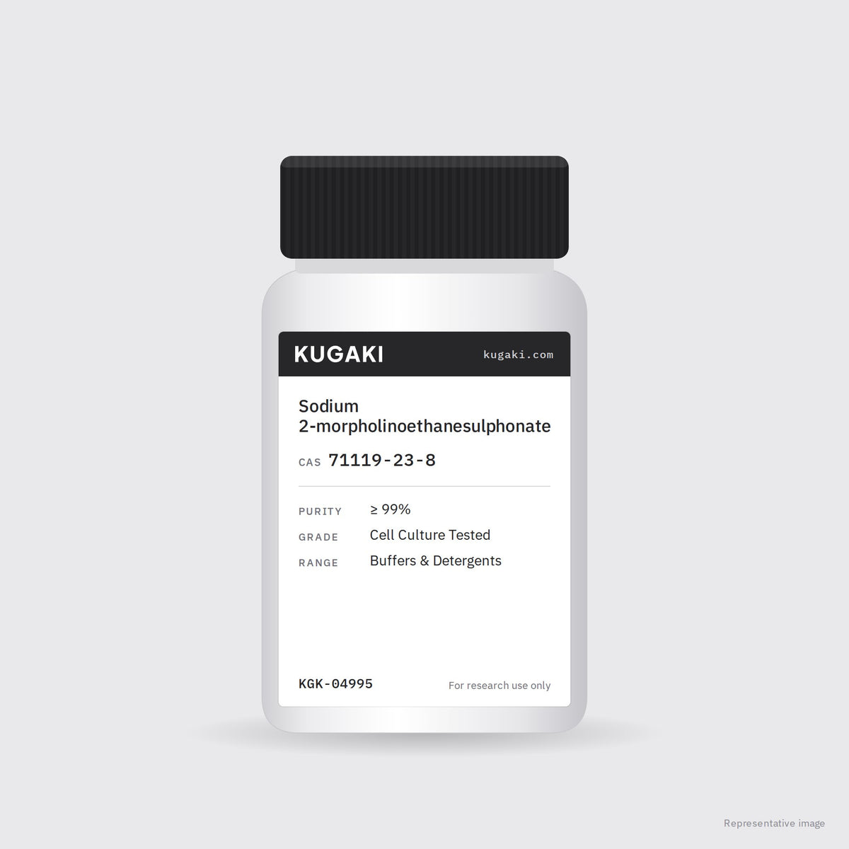Sodium 2-morpholinoethanesulphonate (CAS 71119-23-8) – KUGAKI representative pack image