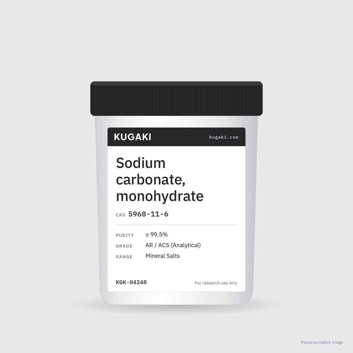 Sodium carbonate, monohydrate (CAS 5968-11-6) – KUGAKI representative pack image