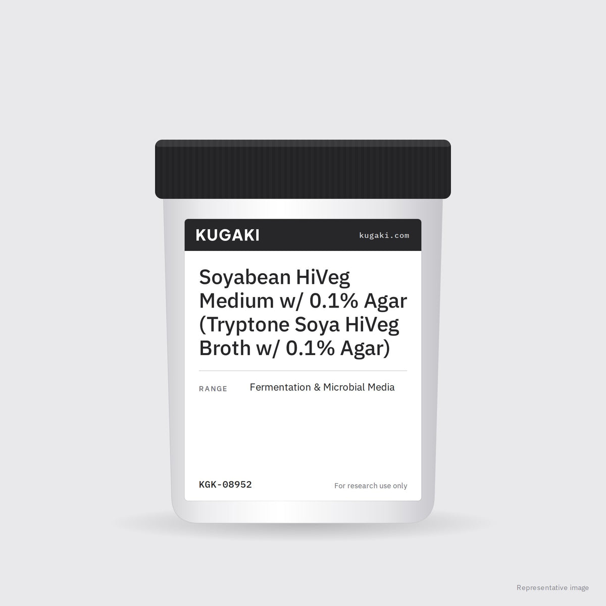 Soyabean HiVeg Medium w/ 0.1% Agar (Tryptone Soya HiVeg Broth w/ 0.1% Agar) – KUGAKI representative pack image