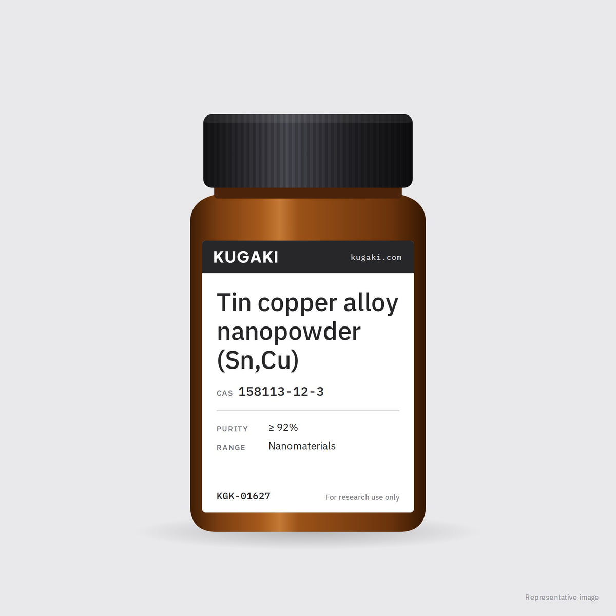 Tin copper alloy nanopowder (Sn,Cu) (CAS 158113-12-3) – KUGAKI representative pack image