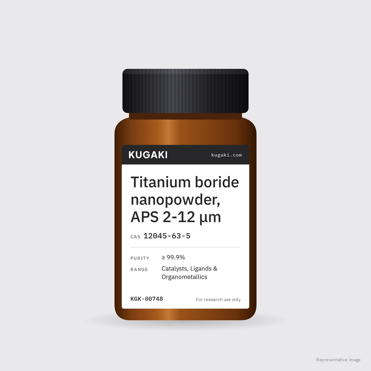 Titanium boride nanopowder, APS 2-12 μm (CAS 12045-63-5) – KUGAKI representative pack image