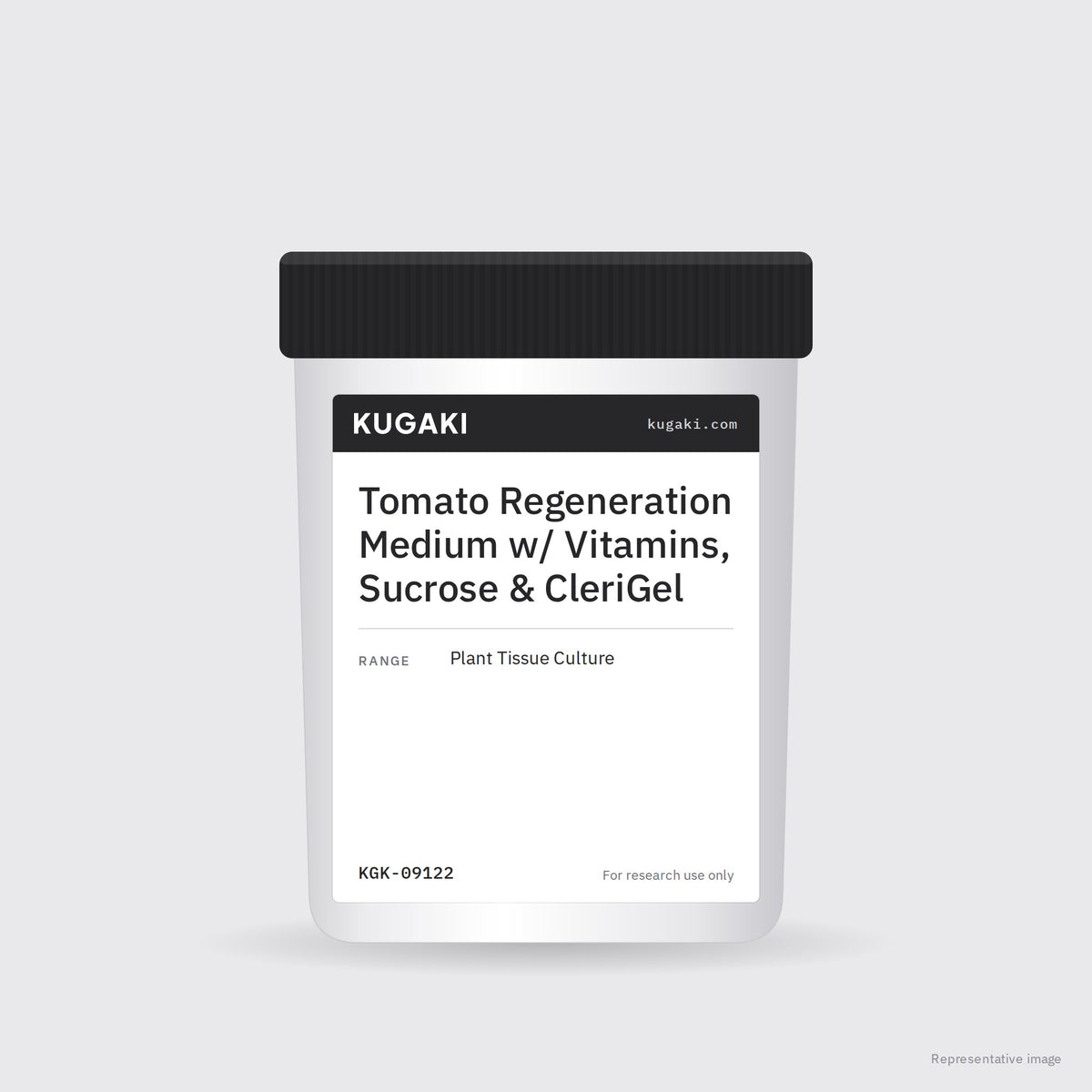Tomato Regeneration Medium w/ Vitamins, Sucrose & CleriGel – KUGAKI representative pack image