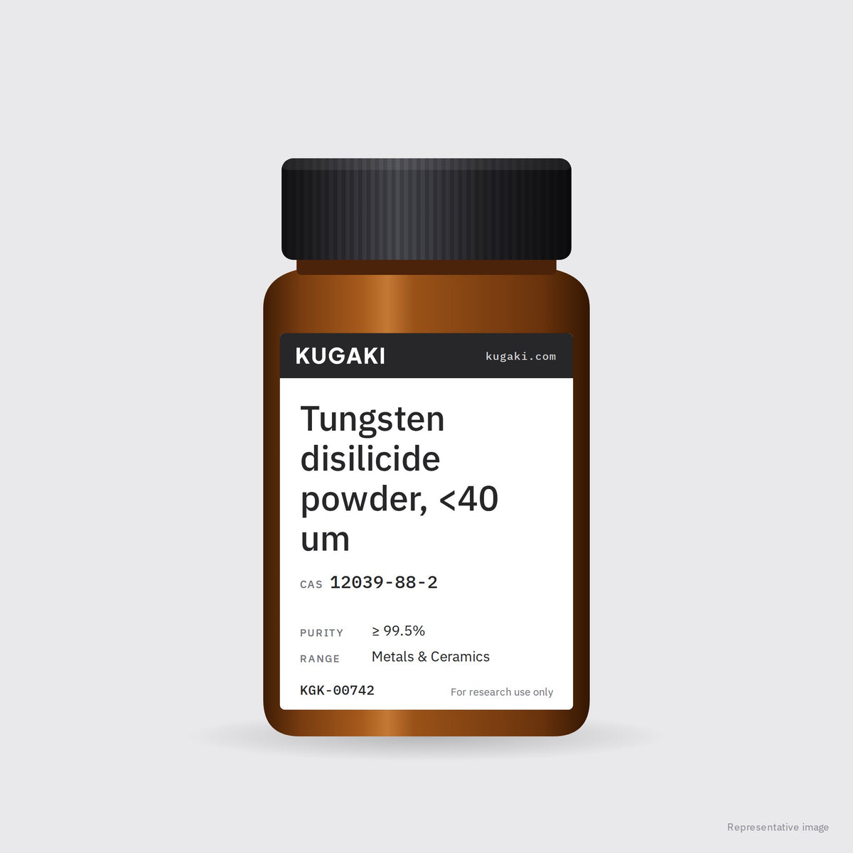 Tungsten disilicide powder, <40 um (CAS 12039-88-2) – KUGAKI representative pack image