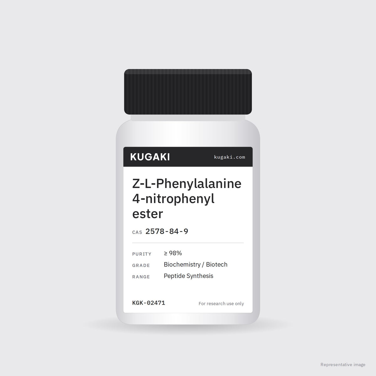 Z-L-Phenylalanine 4-nitrophenyl ester (CAS 2578-84-9) – KUGAKI representative pack image